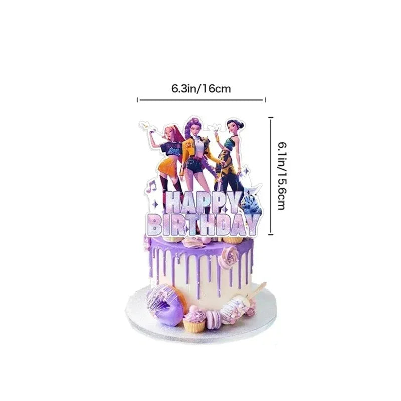 K-Pop Demon Hunters - Birthday Cake Topper