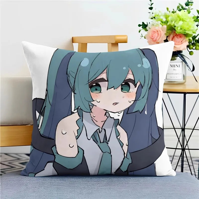 Hatsune Miku Anime Throw Pillow Covers