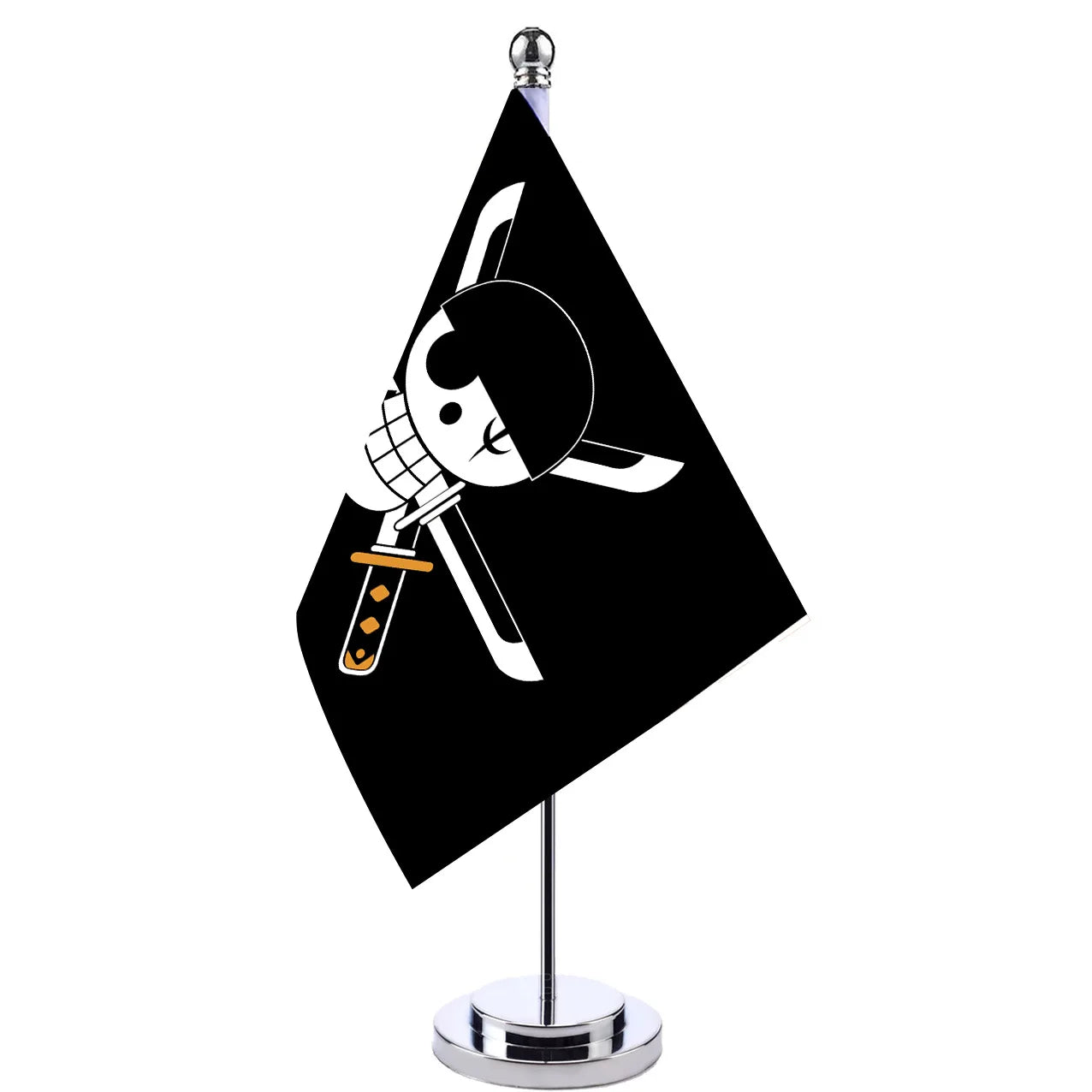Miniso Anime One Piece Straw Hat Luffy Flag Ace Table Flag Anime Peripheral Desktop Decoration