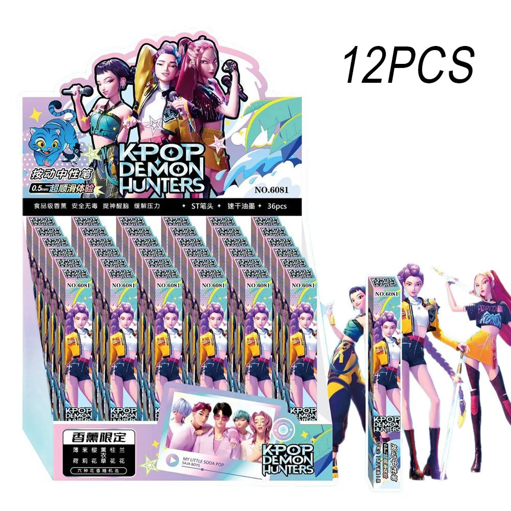 K-POP Demon Hunters Gel Pen Blind Box – 1/3/6/12PCS Set