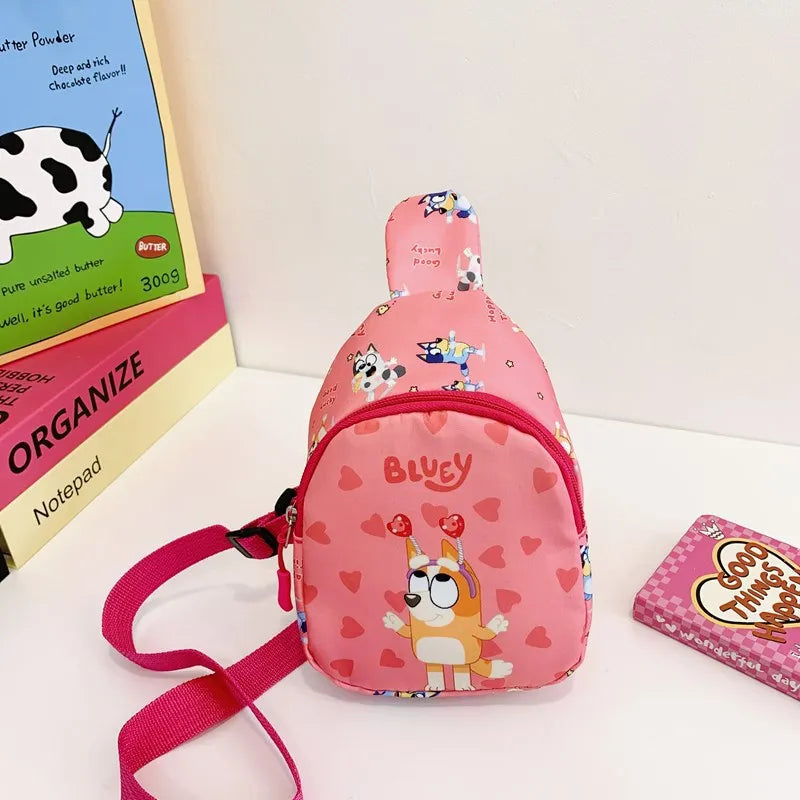 Bluey Kids Mini Crossbody Bag – Lightweight Cartoon Shoulder Bag