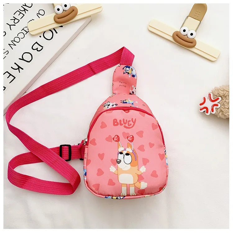 Bluey Kids Mini Crossbody Bag – Lightweight Cartoon Shoulder Bag