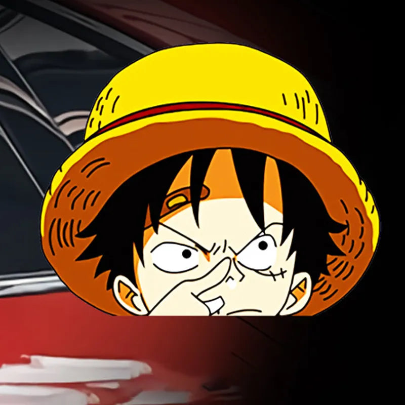 One Piece - Peeking At Window Stickers