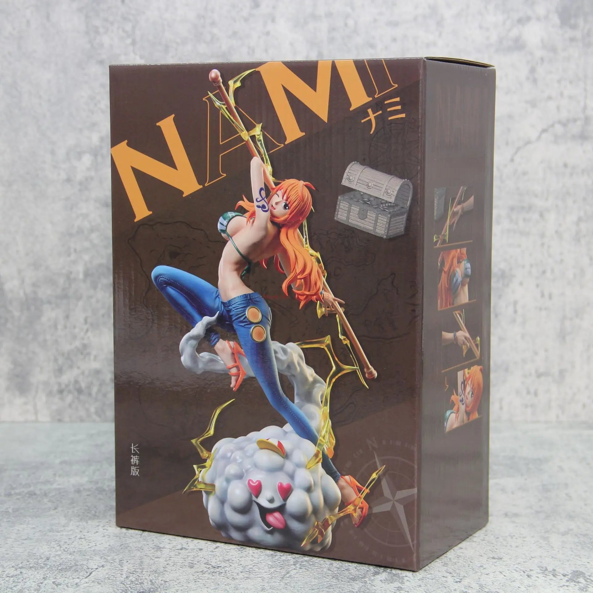 One Piece – Nami Action Figure with Zeus & Treasure Chest (32cm)