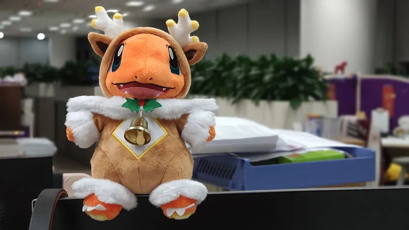 Christmas Pikachu & Charmander Plush Set – 25cm Holiday Edition
