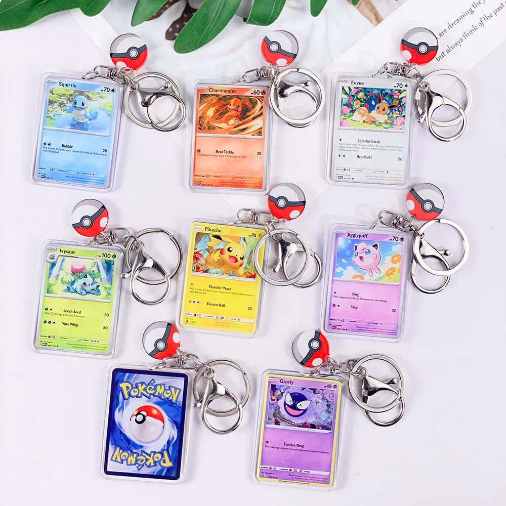 Mini Pokémon Card Keychain