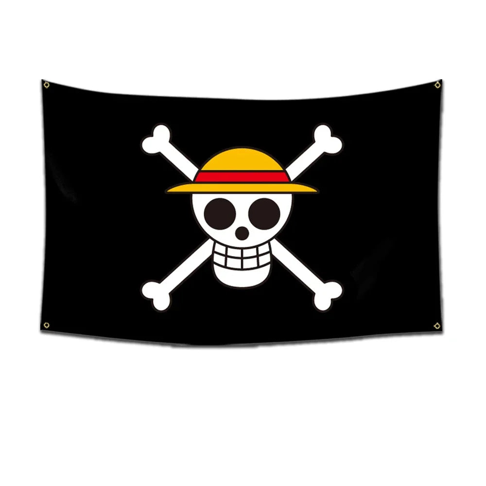 One Piece Pirate Flag Tapestry – 60x90cm Anime Wall Banner (Multiple Variants)