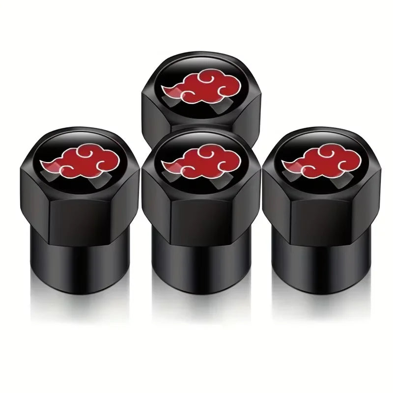 Akatsuki Tire Valve Stem Caps – Naruto Car Accessory
