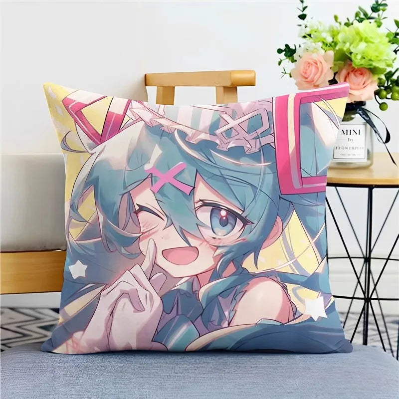 Hatsune Miku Anime Throw Pillow Covers