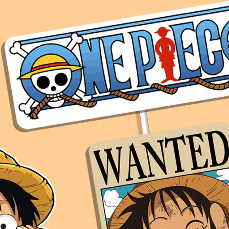 7pcs One Piece Luffy Cake Topper Set