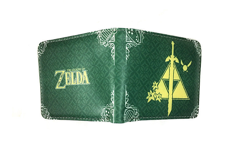 The Legend of Zelda PU Wallet Men Purse Zelda Game Style Wallet Card Coin Storage Game Peripherals Students Fashion Friends Gift