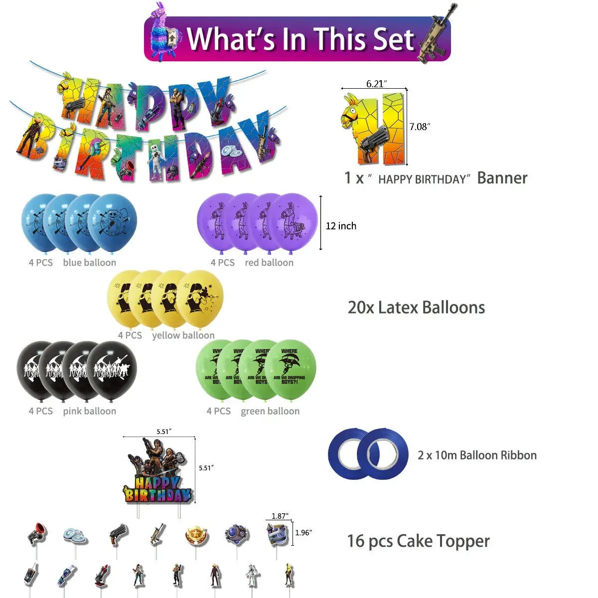 Fortnite - Birthday Decorations