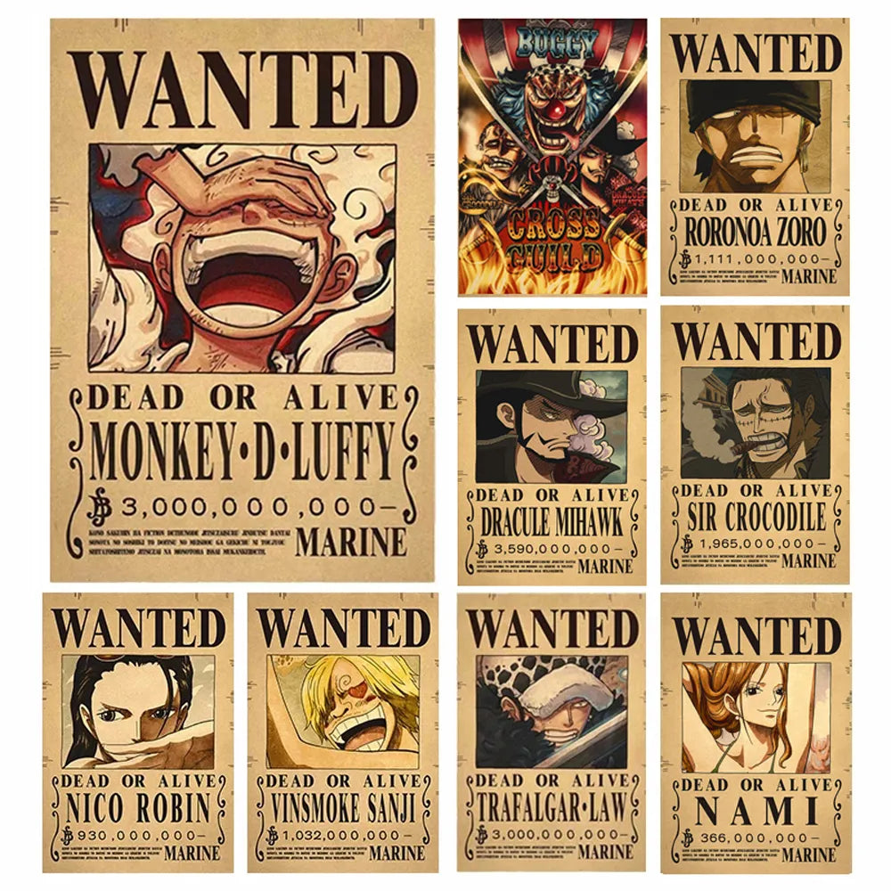 One Piece - Bounty Wanted Posters