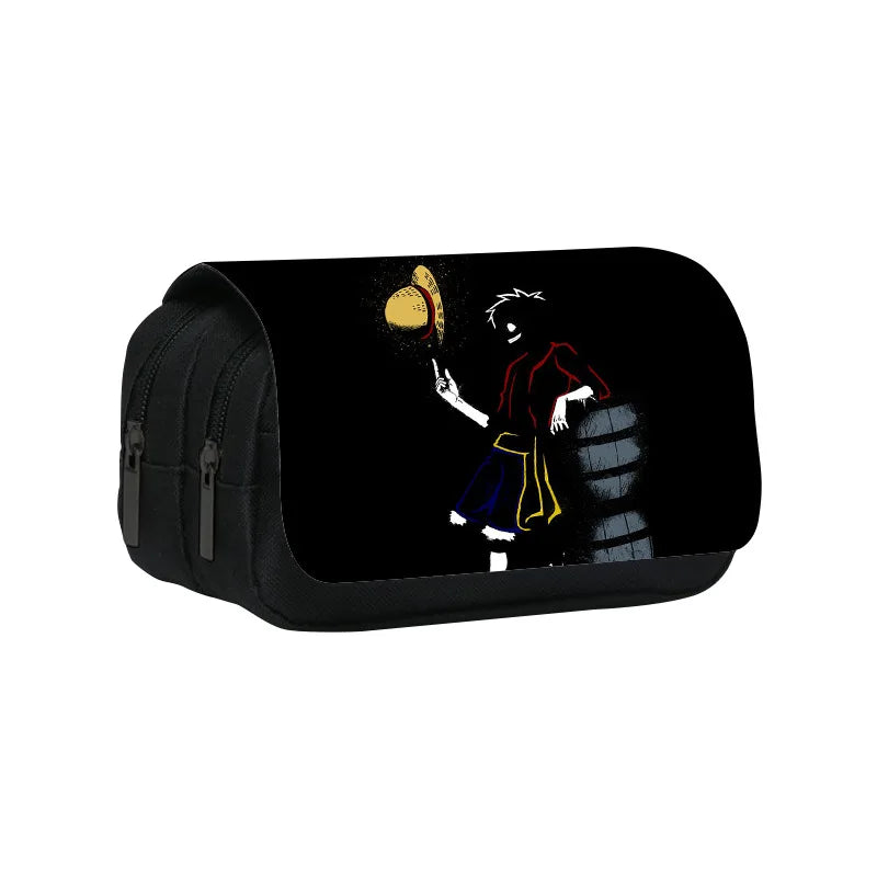 One Piece Zipper Pencil Case – Anime Stationery Bag