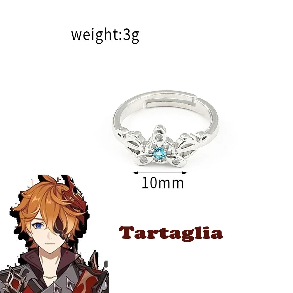 Genshin Impact Character Rings – Anime Jewelry Collection