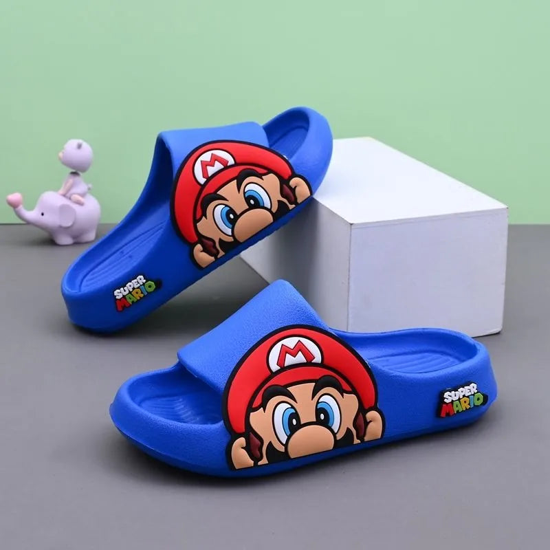 Super Mario Kids Slide Sandals – Soft, Non-Slip, All-Season Slippers