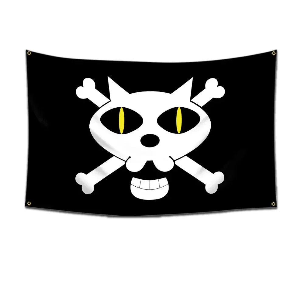 One Piece Pirate Flag Tapestry – 60x90cm Anime Wall Banner (Multiple Variants)