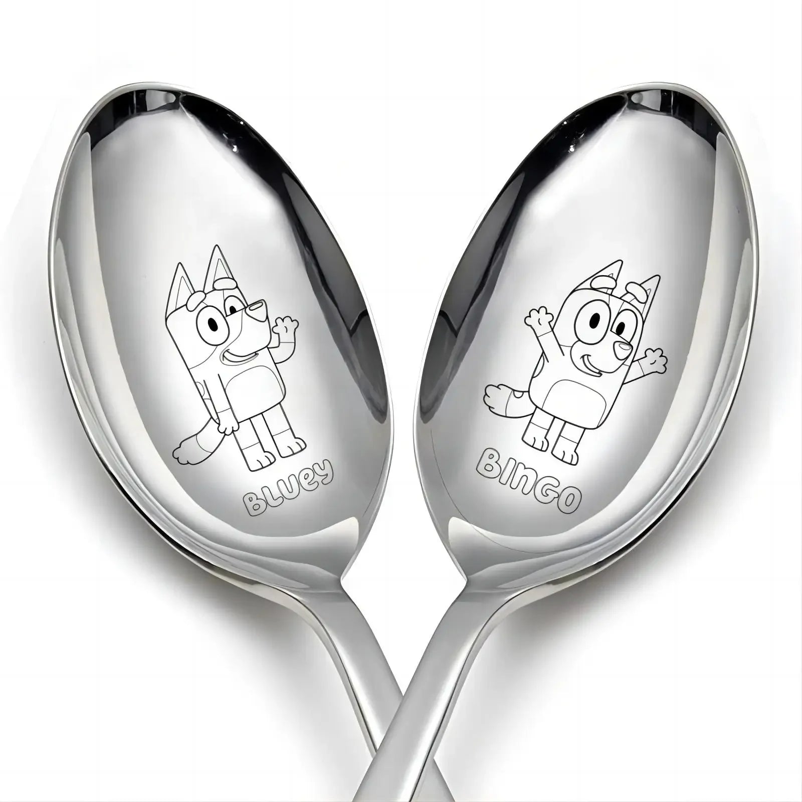 Bluey & Bingo Engraved Stainless Steel Cutlery