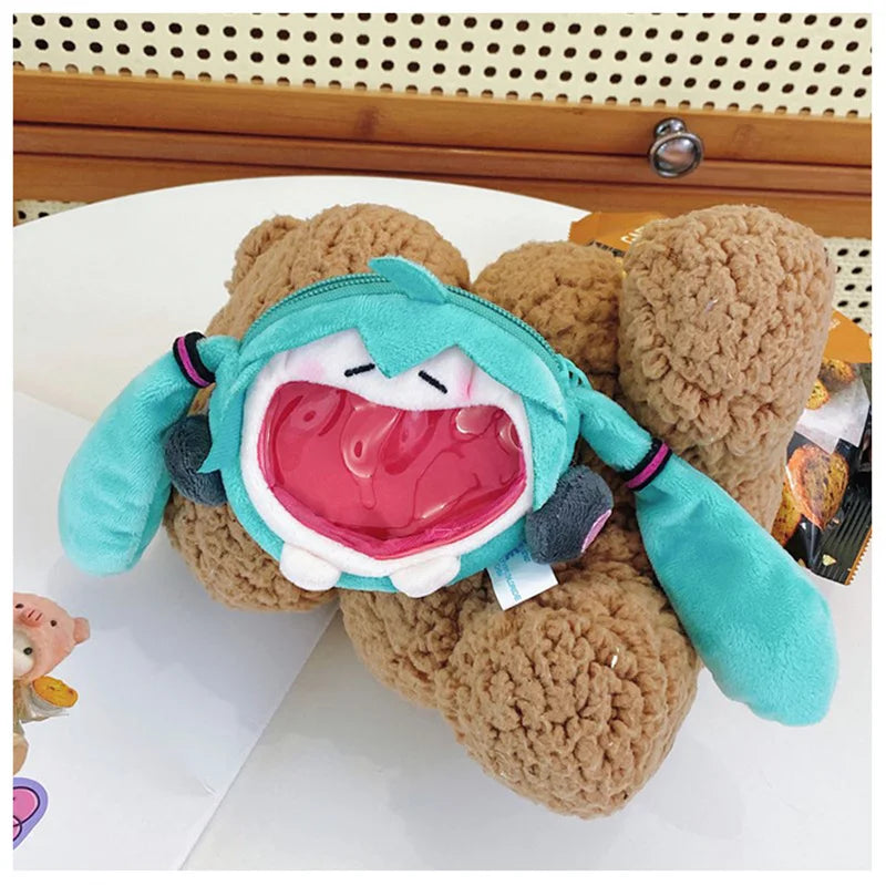 Hatsune Miku Plush Crossbody Bag – Cute Anime Shoulder Purse