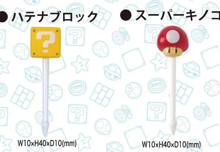 Super Mario Food Picks Set – 8-Piece Bento & Snack Decor Pack