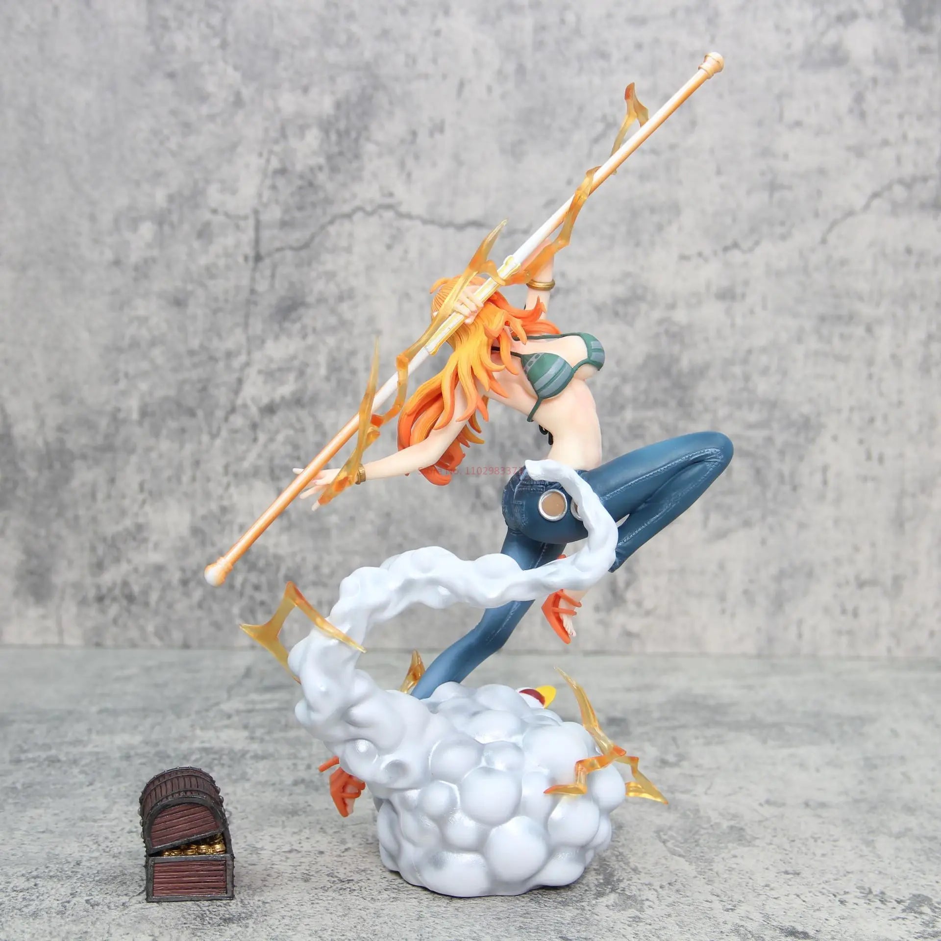 One Piece – Nami Action Figure with Zeus & Treasure Chest (32cm)
