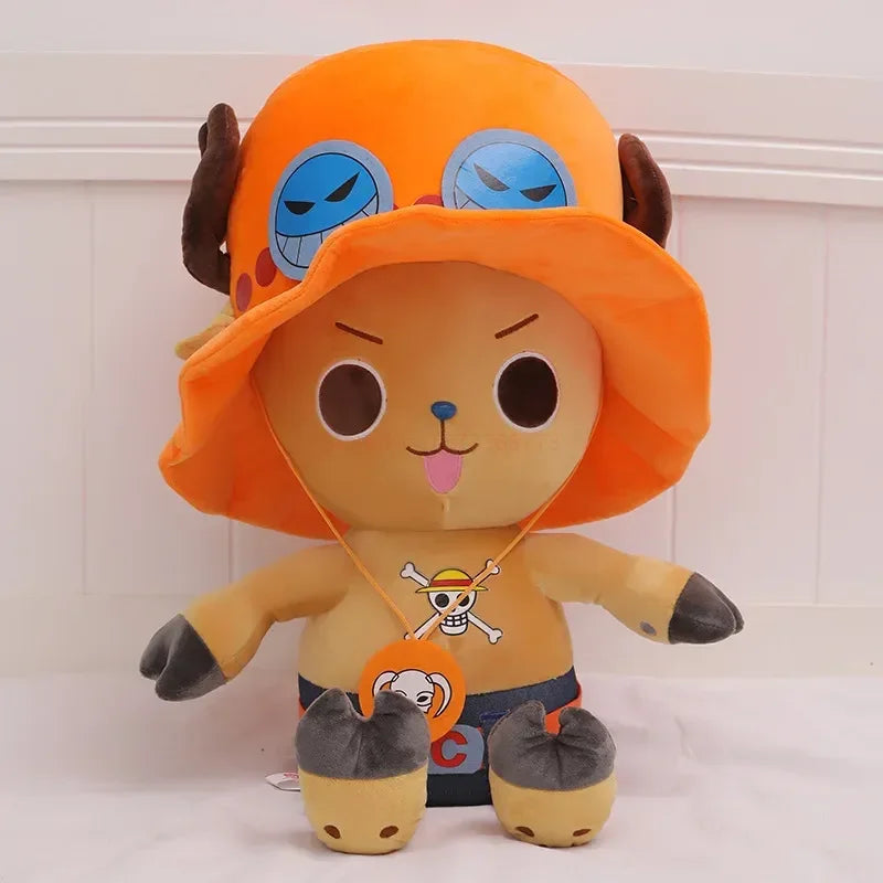 One Piece Chopper Plush – Ace / Trafalgar Law Outfit (45cm)