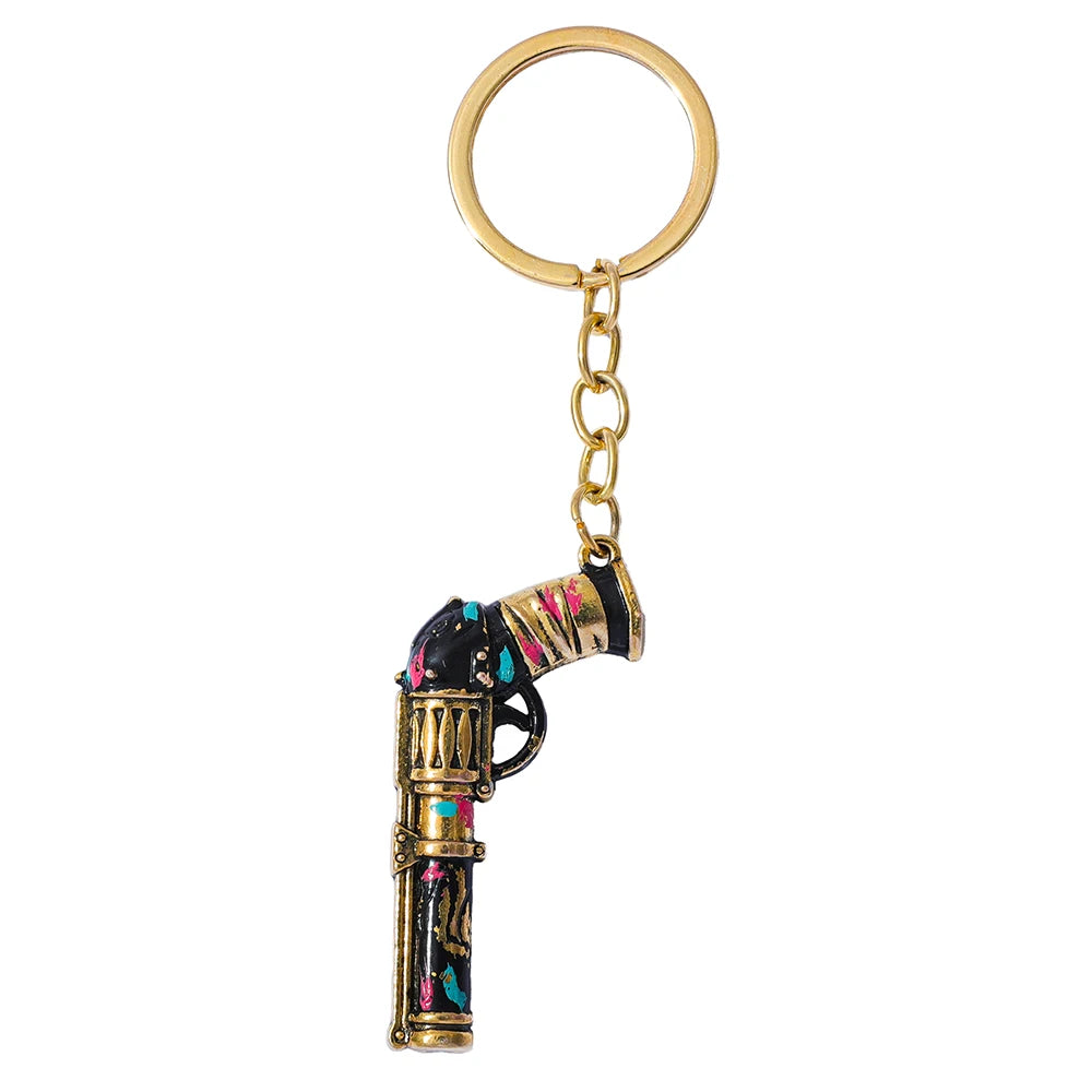 League of Legends - Jinx Metal Gun Keychain and Necklace