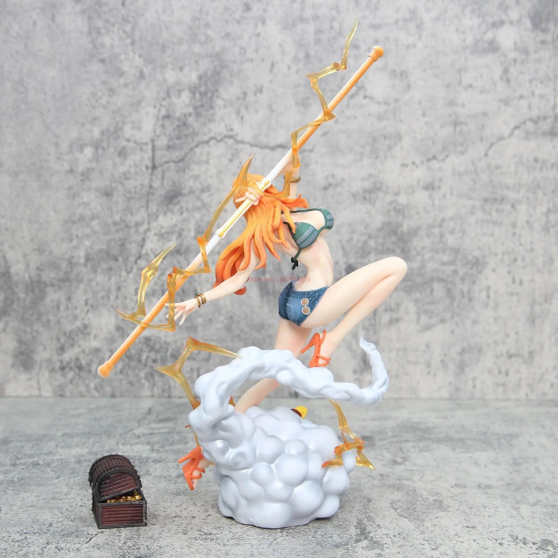 One Piece – Nami Action Figure with Zeus & Treasure Chest (32cm)