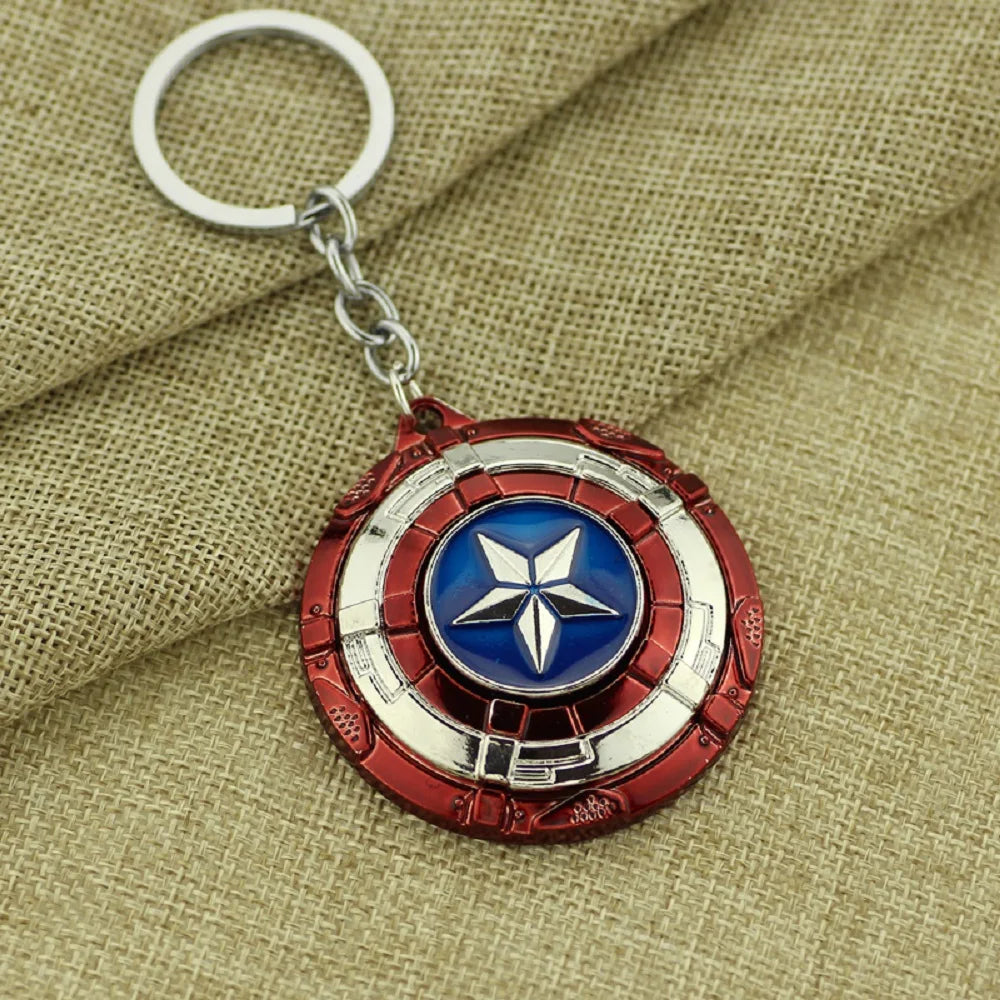 Captain America Shield Metal Keychain – Premium Zinc Alloy (52mm)