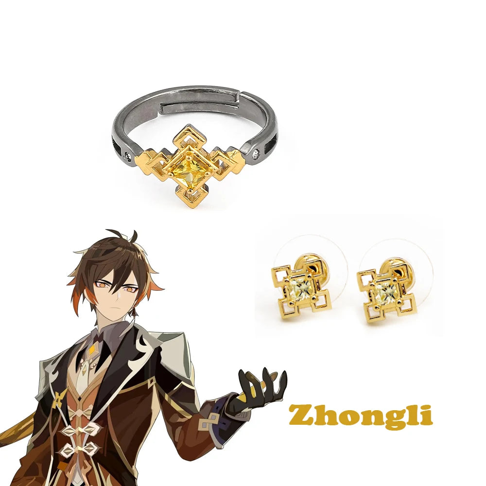 Genshin Impact Character Rings – Anime Jewelry Collection