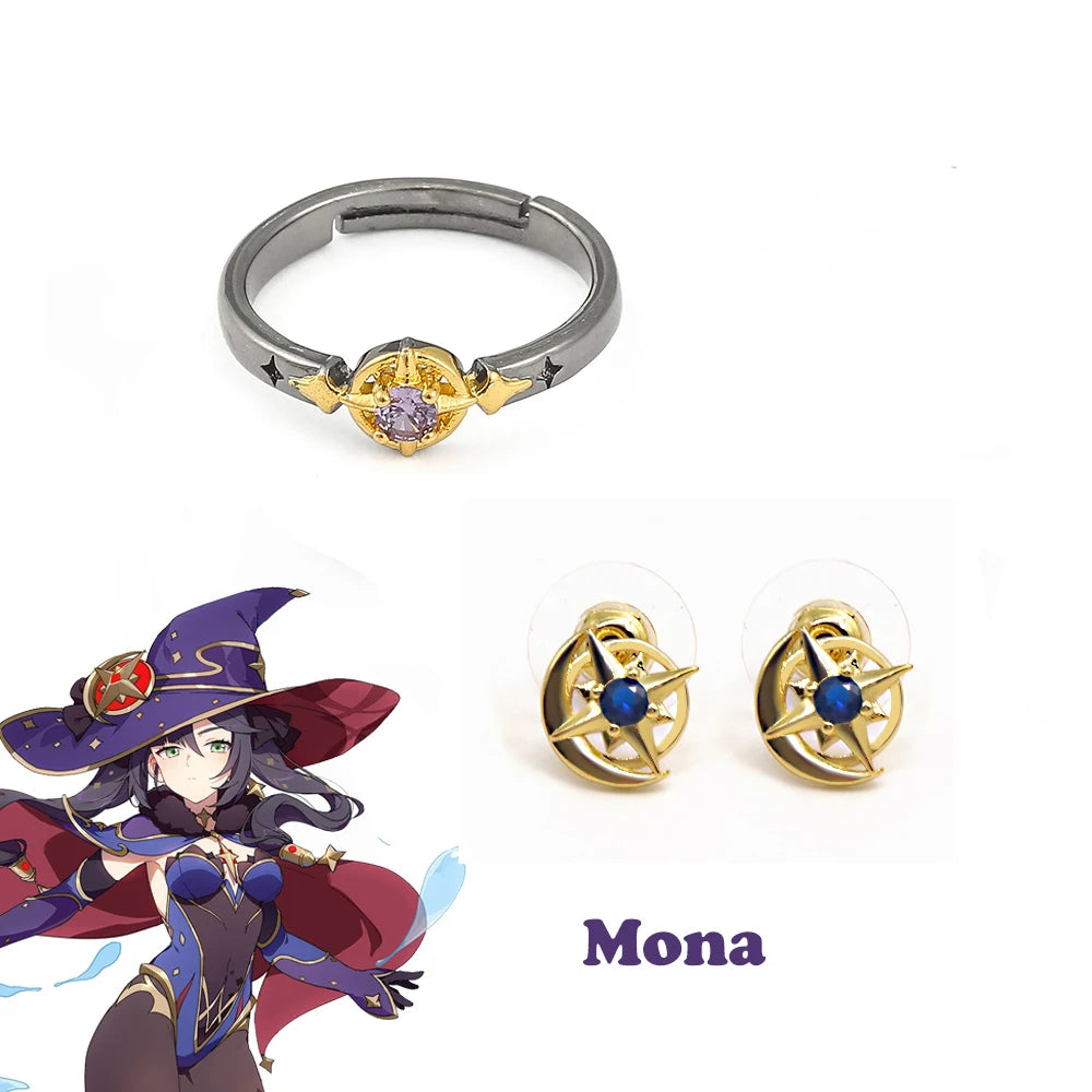 Genshin Impact Character Rings – Anime Jewelry Collection