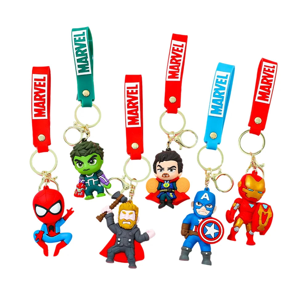 Marvel Avengers Superhero Keychain Collection – 6 Designs or Full Set