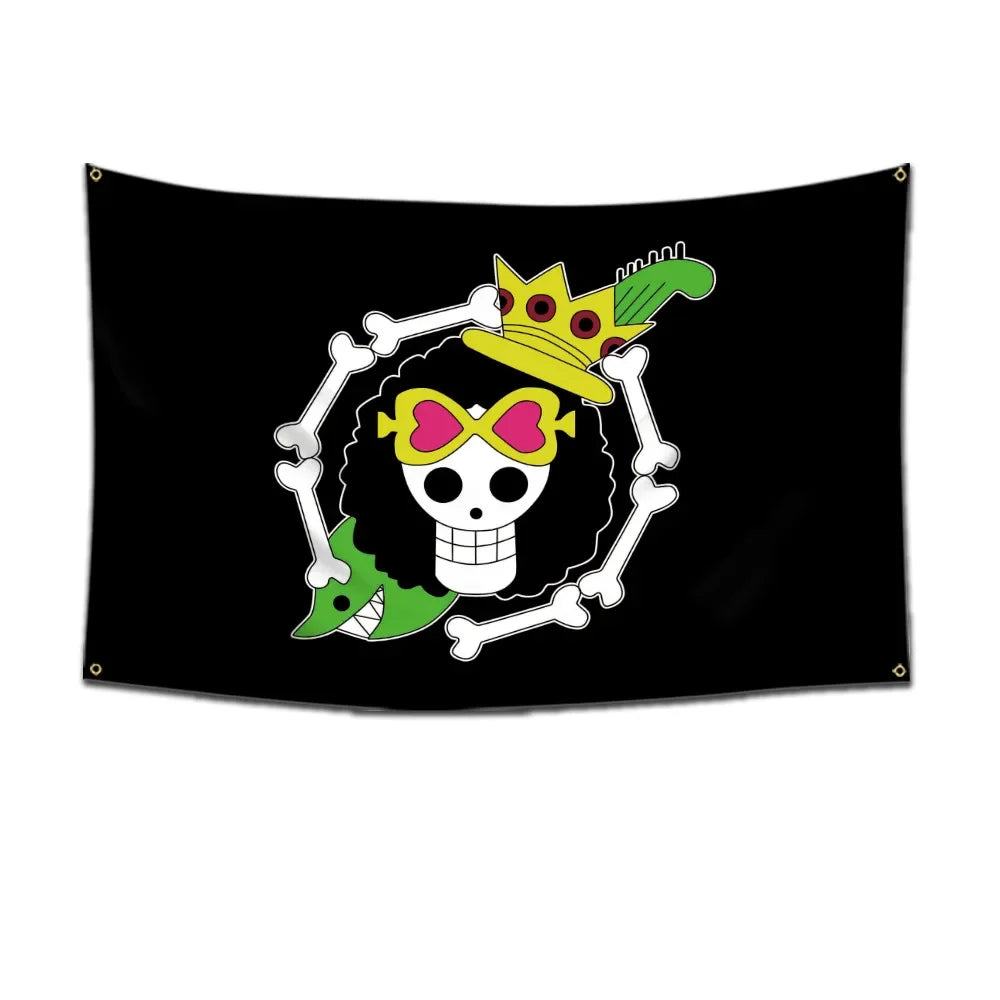 One Piece Pirate Flag Tapestry – 60x90cm Anime Wall Banner (Multiple Variants)