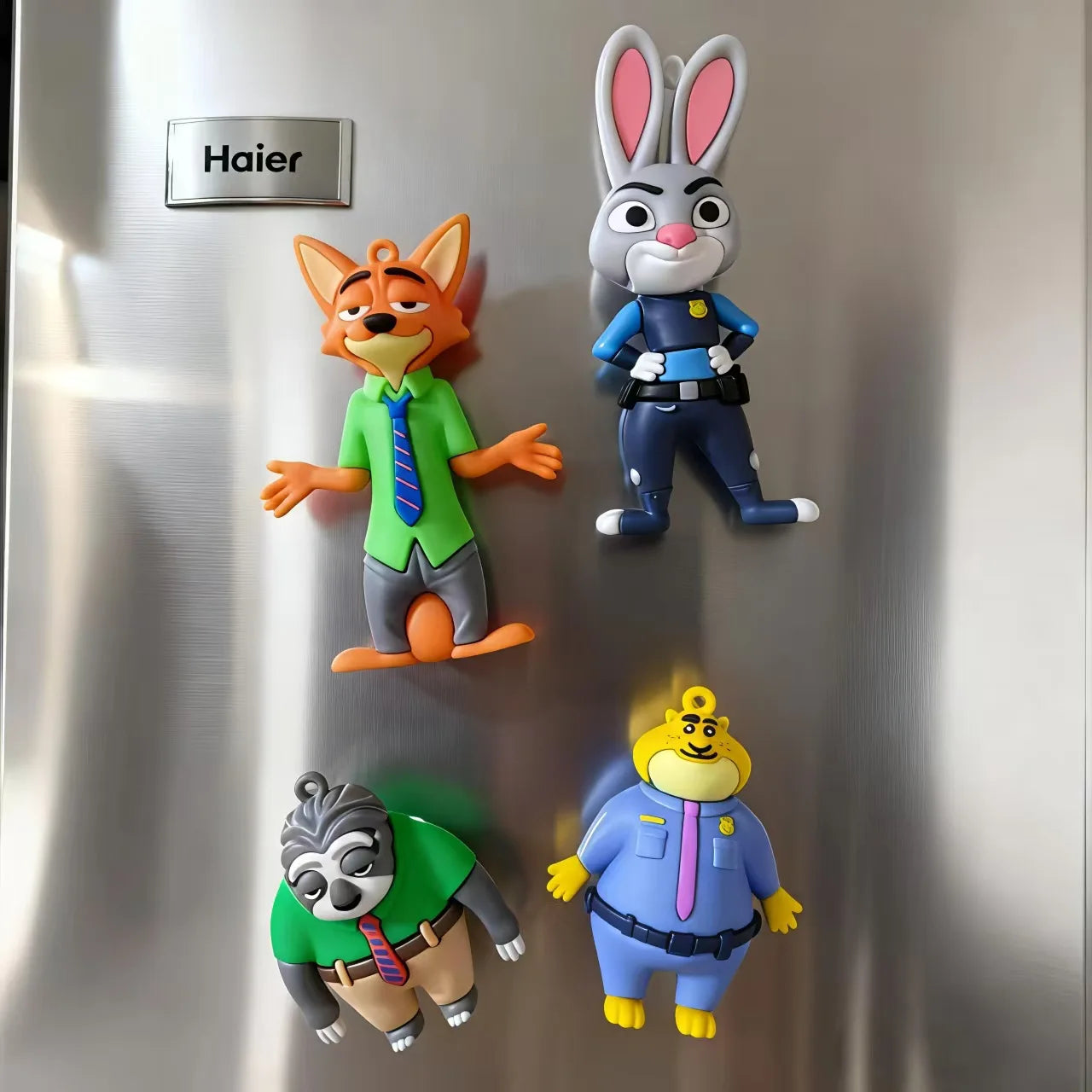 Zootopia 3D Fridge Magnets – Character Magnet Set (4pcs)