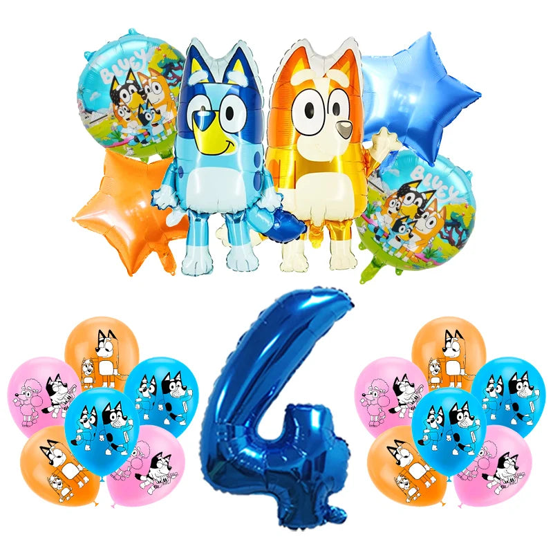 Bluey Birthday Balloon Set (1–9 Years)