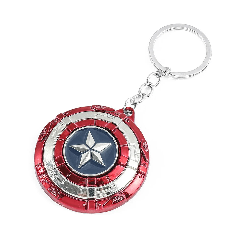 Captain America Shield Metal Keychain – Premium Zinc Alloy (52mm)