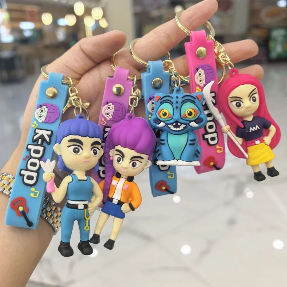 K-Pop Demon Hunters Keychain – Cute Silicone Figure (5cm)