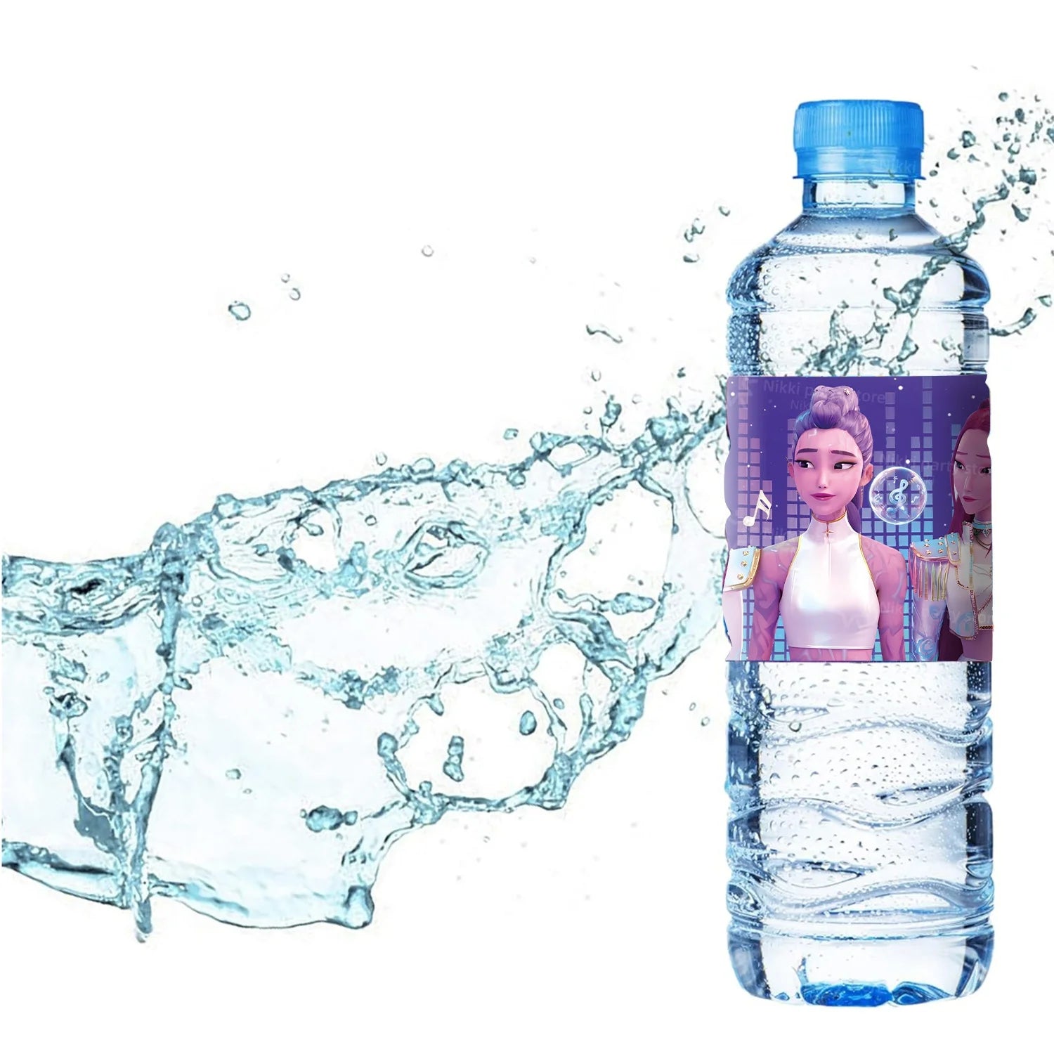 K-POP Demon Hunters Bottle Labels – 20pcs Party Sticker Set