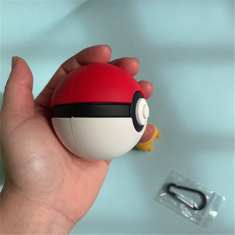 Pokémon Pokéball Galaxy Buds Case with Pikachu Keychain