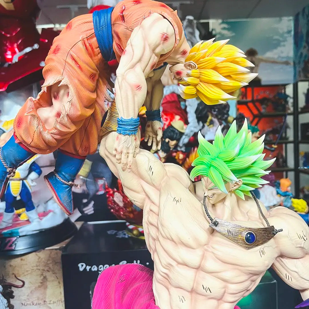Dragon Ball Z Broly vs Goku Figurine – 28cm / 20cm Figurine