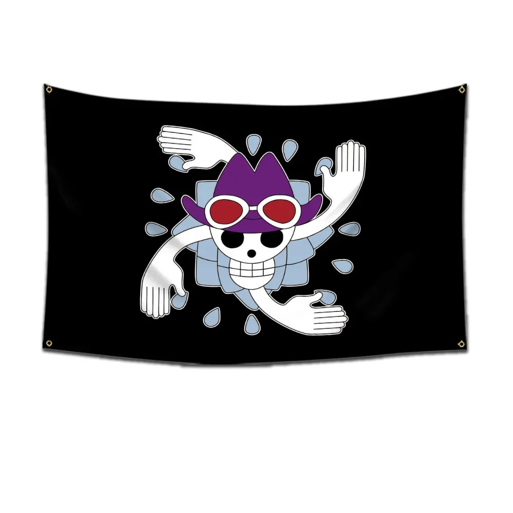 One Piece Pirate Flag Tapestry – 60x90cm Anime Wall Banner (Multiple Variants)