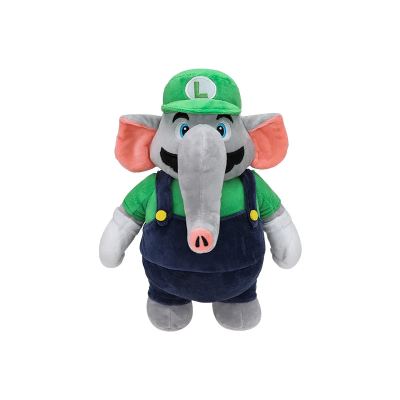 Super Mario & Luigi Elephant Plush Toys – 27cm Soft Collectible Figures