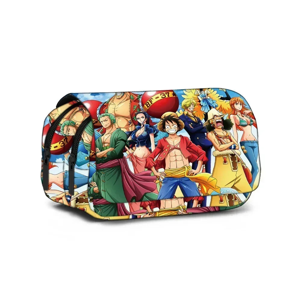 One Piece Zipper Pencil Case – Anime Stationery Bag