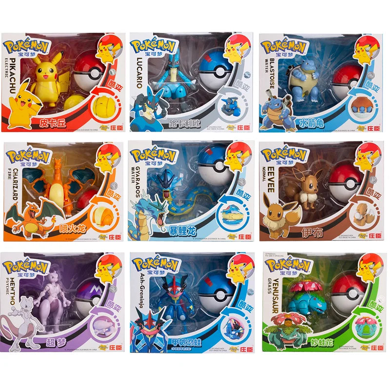 Pokémon Retractable Ball Figure – Assorted Characters
