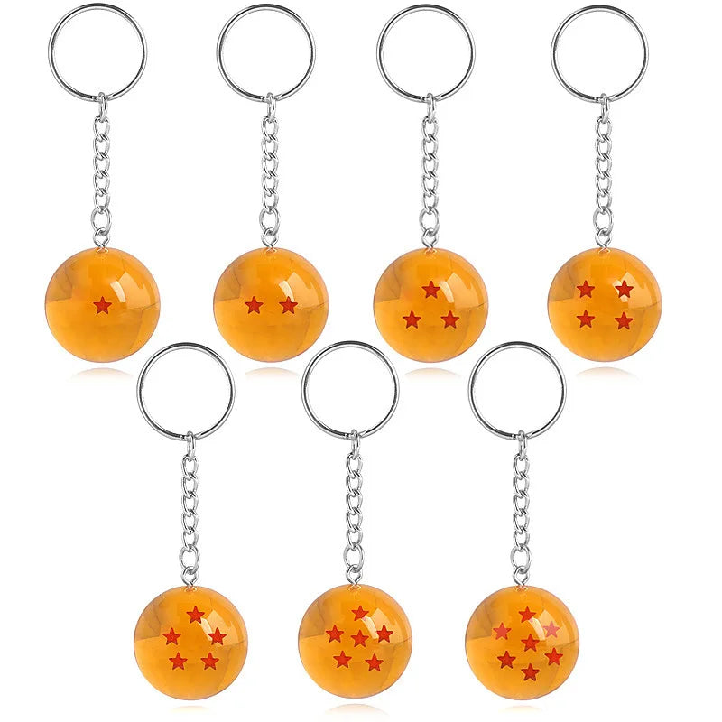 Dragon Ball Z Crystal Ball Keychain – Choose Your Star