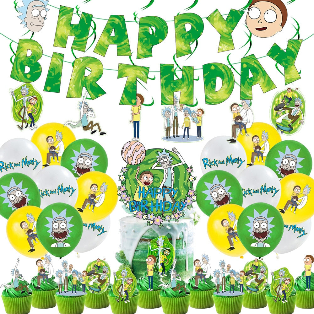 Rick and Morty - Themed Party Decoration