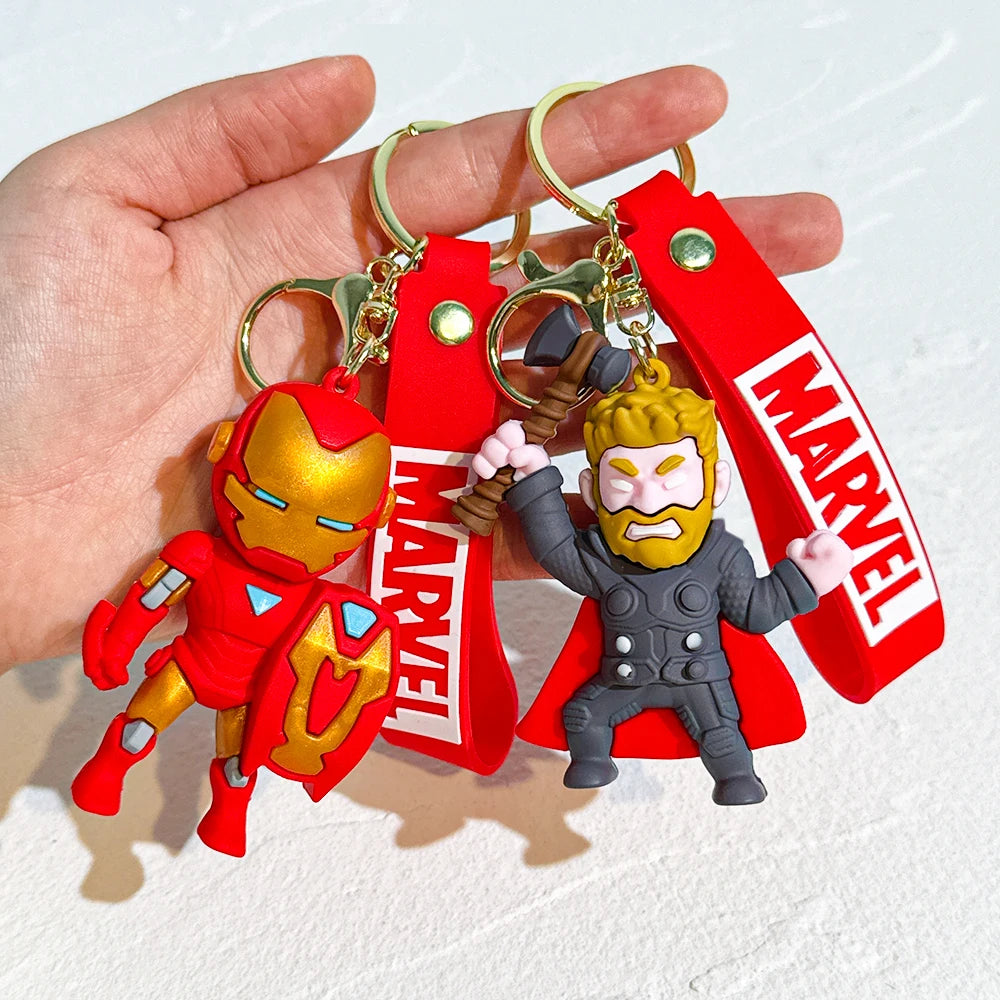 Marvel Avengers Superhero Keychain Collection – 6 Designs or Full Set