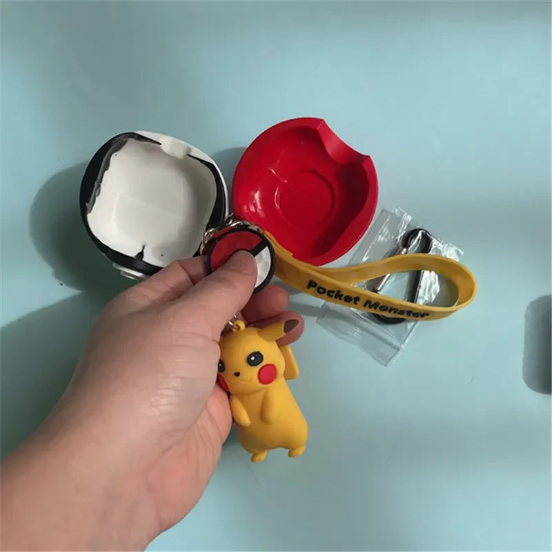 Pokémon Pokéball Galaxy Buds Case with Pikachu Keychain