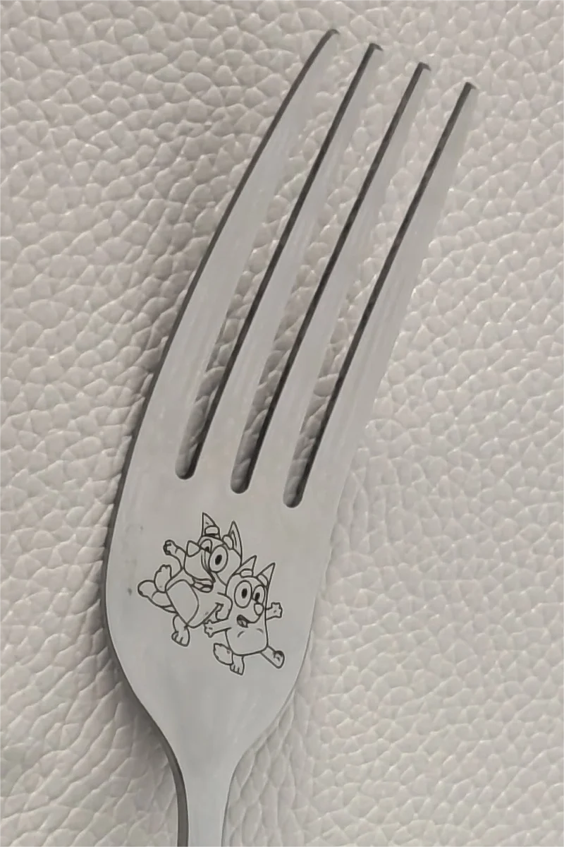 Bluey & Bingo Engraved Stainless Steel Cutlery