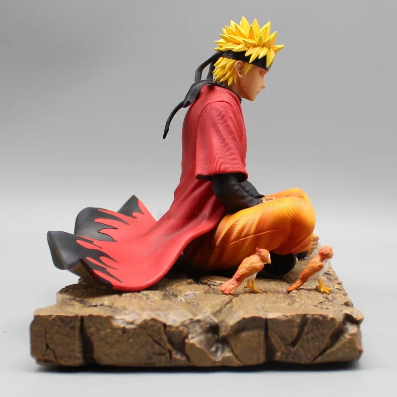 Naruto Sage Mode Statue – Meditation Pose with Scroll & Toads